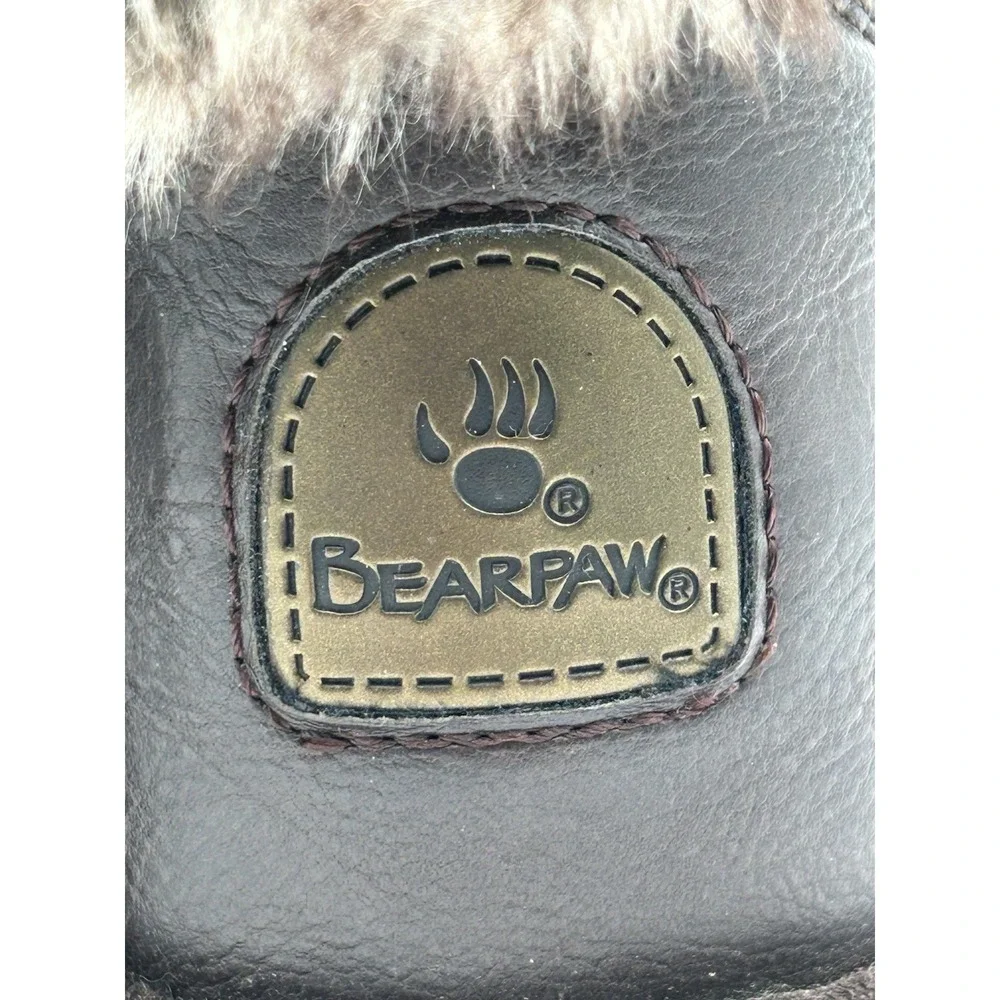 Bearpaw Sheilah Tall Suede Fur Lined Boots‎ Winter Snow Women 7 Brown New